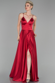 Abendkleid Lang Satin Rot ABU1458