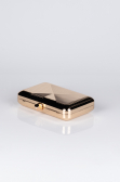 Abendtasche Metall Gold V674