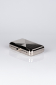 Abendtasche Metall Silber V674
