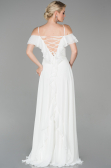 Abendkleid Lang Weiß ABU1600