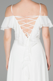 Abendkleid Lang Weiß ABU1600