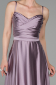 Abendkleid Lang Satin Lavendel ABU1601