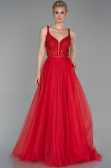 Abendkleid Lang Rot ABU1636