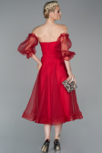 Abendkleid Midi Rot ABK971