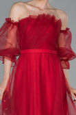 Abendkleid Midi Rot ABK971