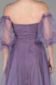 Abendkleid Midi Lila ABK971