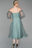 Abendkleid Midi Minzgrün ABK971
