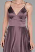 Abendkleid Lang Satin Nerzbraun ABU1458