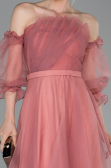 Abendkleid Midi Altrosa ABK971