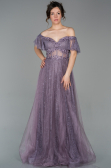 Abendkleid Lang Spitze Lavendel ABU1666
