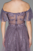 Abendkleid Lang Spitze Lavendel ABU1666