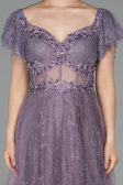 Abendkleid Lang Spitze Lavendel ABU1666