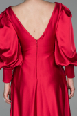 Abendkleid Lang Satin Rot ABU1695