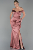 Abendkleid Lang Satin Altrosa ABU1713