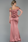 Abendkleid Lang Satin Altrosa ABU1713