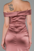 Abendkleid Lang Satin Altrosa ABU1713