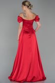 Abendkleid Lang Satin Rot ABU1716