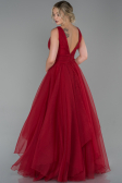 Abendkleid Lang Weinrot ABU1727