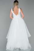 Abendkleid Lang Weiß ABU1727