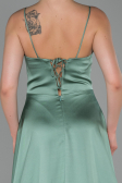 Abendkleid Lang Satin Türkis ABU1458