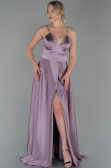 Abendkleid Lang Satin Lavendel ABU1458