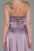 Abendkleid Lang Satin Lavendel ABU1458