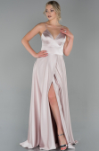 Abendkleid Lang Satin Puder ABU1458