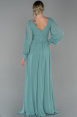 Standesamtkleid Lang Chiffon Türkis ABU1702