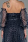 Abendkleid Lang Marineblau ABU1730