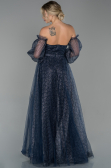 Abendkleid Lang Marineblau ABU1730