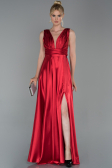 Abendkleid Lang Satin Rot ABU1737
