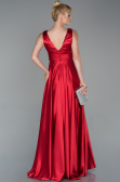 Abendkleid Lang Satin Rot ABU1737