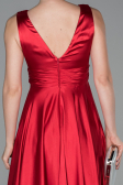 Abendkleid Lang Satin Rot ABU1737