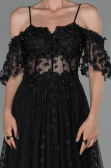 Abendkleid Lang Schwarz ABU1739