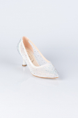Party-Schuhe Steinbesetzt Perlmutt MJ5314