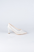 Party-Schuhe Steinbesetzt Perlmutt MJ5314