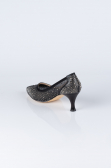 Party-Schuhe Steinbesetzt Schwarz MJ5314