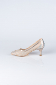 Party-Schuhe Steinbesetzt Hautfarben MJ5314