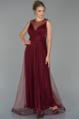 Abschlusskleid Lang Weinrot ABU1826