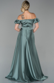 Abendkleid Lang Satin Türkis ABU1840