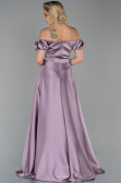 Abendkleid Lang Satin Lila ABU1840