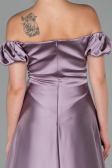 Abendkleid Lang Satin Lila ABU1840