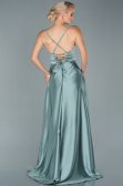 Minzgrün Abendkleid Satin Lang ABU1843