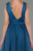 Indigo Abendkleid Lang ABU1727