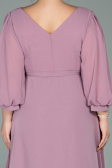 Kleider in Großen Größen Midi Chiffon Altrosa ABK1083