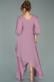 Kleider in Großen Größen Midi Chiffon Altrosa ABK1083