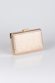 Kästchen-Tasche Verputz Gold V334