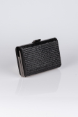 Kästchen-Tasche Verputz Schwarz V334