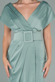 Partykleid Kurz Satin Türkis ABK1107
