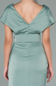Partykleid Kurz Satin Türkis ABK1107